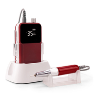 Nouvelle perceuse à ongles portable sans fil rechargeable 2027 Crazy avec moteur sans balais, 35 000 tr/min, faible bruit, prise US/UK