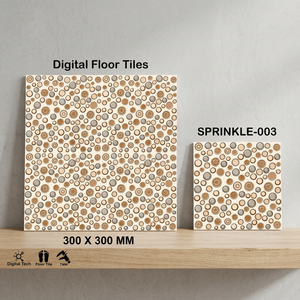 กระเบื้องปูพื้นเซรามิกเคลือบดิจิตอลลายนูน ขนาด 300x300 มม. ทนทานต่อการสึกหรอ กันน้ำ เหมาะสำหรับตกแต่งภายใน - Product Image 3