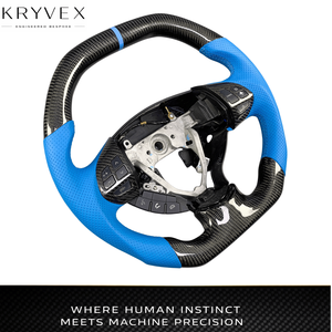 Volante Kryvex para Mitsubishi Lancer Evolution Final Edition X FQ-400 con Pantalla LED Personalizada, de Fibra de Carbono y Cuero - Product Image 3