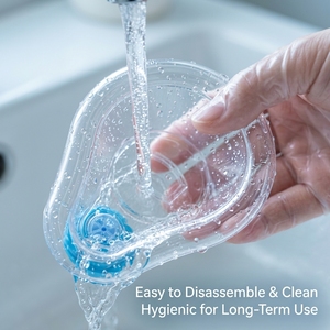 Mascarilla Espaciadora <span class=keywords><strong>AeroChamber</strong></span> de Silicona Transparente Sshtang para Asma/ODCP, Ajuste Universal, Adaptador Portátil para Inhalador PMDI, Modelo Mc3 - Product Image 6