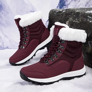 Nuevas Botas de Nieve Impermeables hasta la Rodilla, Suela de Goma Antideslizante, Forro de Peluche Cálido, Zapatos de Senderismo para Otoño, Verano e Invierno - Product Image 2