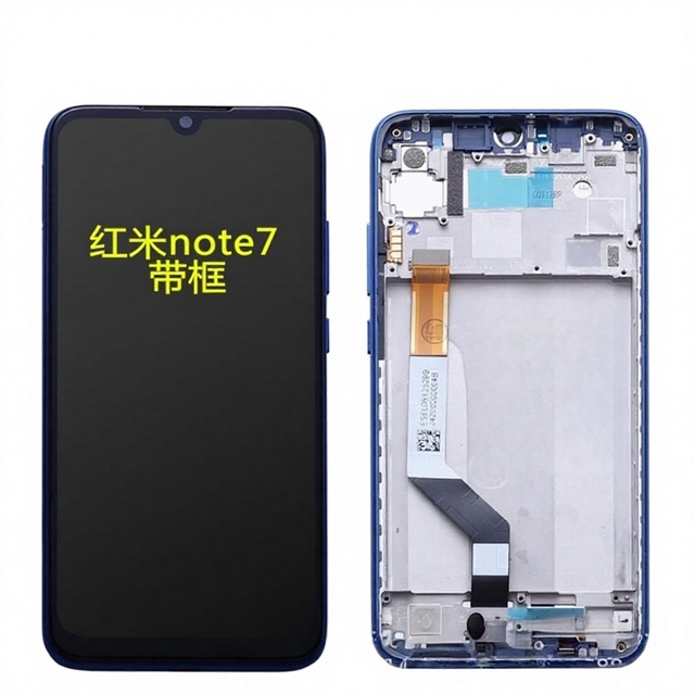 Redmi Note 7 Screen Assembly for Redmi Note 7 Pro Note7s OLED Display with Frame HD+/FHD Sapphire Hardness 1 Year Warranty