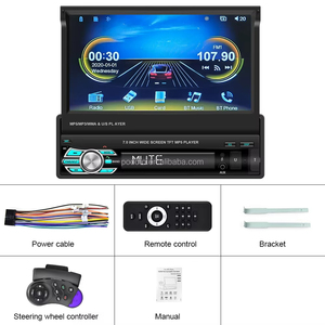 Radio para Auto Podofo con Carplay, Estéreo para Auto con Pantalla Táctil Retráctil de 7 Pulgadas, Autoestéreo con Bluetooth, FM, Entrada Auxiliar, USB, Compatible con Cámara AHD - Product Image 6