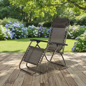 Silla Reclinable Plegable Impermeable para Exteriores, con Marco de Aluminio y Malla Metálica, para Playa, Camping y Villas - Product Image 4