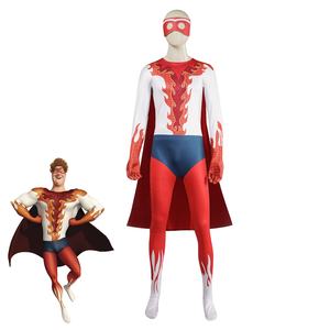 Disfraz <span class=keywords><strong>de</strong></span> Megamind Metro Man con Capa para Cosplay, Halloween, Mascarada, Carnaval, Actuaciones, para Hombre - Product Image 3