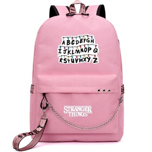 Stranger Things Backpack Women Girls Beautiful Backpack School Bag with USB Charging Port - Product Image 1