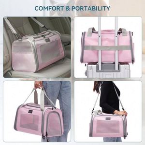Échantillon Gratuit : Sac de Transport pour Chat, Approuvé par les Compagnies Aériennes, pour Chats de Petite et Moyenne Taille de Moins de 5,4 kg, avec un Intérieur Confortable - Product Image 4