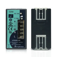 Reignpower 50W 12V 24V Fuentes de alimentación Carril DIN Potencia industrial Salida única Fuente de alimentación de CA a CC Fuente de alimentación conmutada regulada