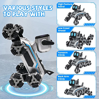 Voiture télécommandée électrique pour enfants et ensemble de jouets chien robot avec fonctions de dérapage, course tout-terrain, lumières et musique pour un jeu créatif