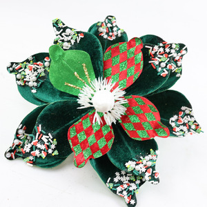 <span class=keywords><strong>2025</strong></span> Giá Rẻ Giáng Sinh Hoa Nhân Tạo Sequin Nhung Hoa Màu Đỏ Đỏ Trạng Nguyên Gốc Màu Đỏ Trạng Nguyên Cho Giáng Sinh Cây Vòng Hoa - Product Image 3