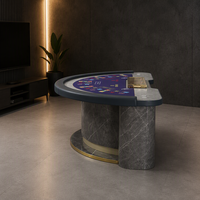 Vente à Durée Limitée : Table de Poker Personnalisable pour 6-8 Joueurs avec Fonction Dînette