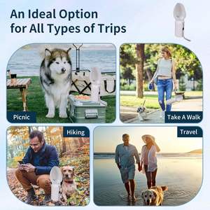 Bouteille d'eau portable de haute qualité pour animaux de compagnie, de qualité alimentaire, pour les voyages en plein air, gourde pliable pour chien, pour la promenade - Product Image 5