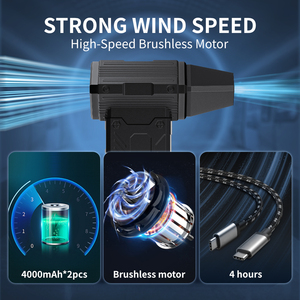 <span class=keywords><strong>Aspirapolvere</strong></span> per Auto Senza Fili <span class=keywords><strong>con</strong></span> Soffiatore ad Aria Compressa per Asciugatura, Strumento di Pulizia Portatile per Casa, Tappeti e Scrivania - Product Image 4