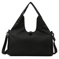 Sac bandoulière personnalisé pour femme, idéal pour les courts trajets, le yoga et le fitness, résistant à l'eau, avec compartiment à chaussures indépendant, fermeture éclair, pliable, simple