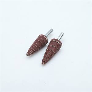 หัวเจียรแบบใบพัดทรงกรวย Sky Eagle ผ้าทรายขัด 3x10 6x16 6x20 6x25 6x30 สำหรับงานไม้ ขัด ขัดเงา - Product Image 1