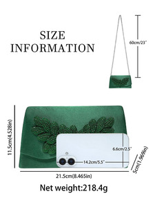 New Style Celebrity Vintage Evening Bag Simple Personalized Fashion Rhinestone <b>Clutch</b> Bag High-end Light Polyester Tanjing - Product Image 5