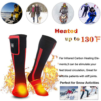 Chaussettes chauffantes pour l'équitation, batterie rechargeable, chaussettes thermiques d'hiver pour l'équitation, chaussettes chaudes en fibre de carbone pour bottes, usine OEM ODM