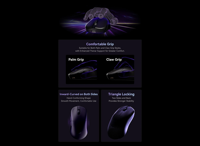 Souris sans fil ATK Blazing Sky U2 Pro Max légère, tri-mode/bi-mode, PAW3395Ultra, souris de jeu et de bureau sans fil BT et filaire