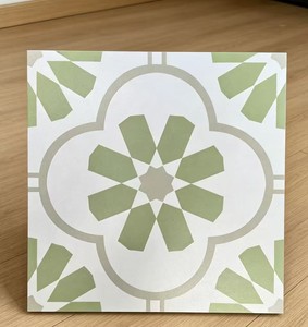 Azulejo Rústico Verde Beige Claro de 400x400 mm, Resistente al Desgaste, Mate, Mezcla de Colores Suaves <span class=keywords><strong>para</strong></span> Diseño de Interiores de Hogar Contemporáneo - Product Image 5