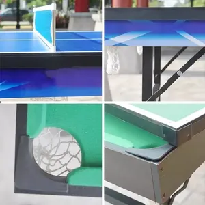 Mesa de Juego Multijuegos, Mesa de Juego Combinada <span class=keywords><strong>Plegable</strong></span> con <span class=keywords><strong>Billar</strong></span>/Hockey/Tenis/Shuffleboard - Product Image 5