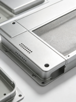 Boîtiers en tôle d'aluminium sur mesure, armoires pour équipements, découpe laser, pliage, soudage, anodisation, certifiés ISO9001, tolérance 0,01-0,05 mm