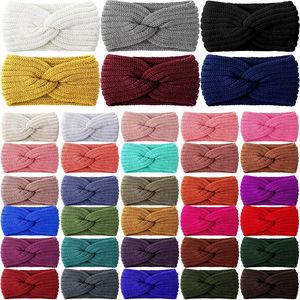 عصابة رأس محبوكة محبوكة واسعة ملتوية مصنوعة يدويًا من الكروشيه الدافئ للشتاء مكتنزة - Product Image 4