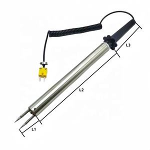 WRNM 203 handheld metal haste superfície temperatura sensor k tipo termopar dupla agulha superfície sonda - Product Image 3