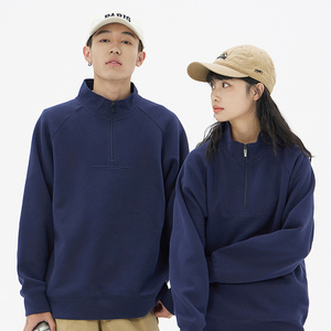 350G Thin Half Zip Stand Collar <strong>Hoodie</strong> <strong>Men</strong> and Women with Casual All-match Sportswear <strong>Work</strong> Clothes Custom Printed LOGO - Product Image 4