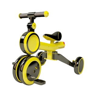 Bicicleta de equilibrio 3 en 1 para niños, triciclo, patinete para niños de 2 a 4 años, juguete para montar al aire libre con luces, material plástico - Product Image 2