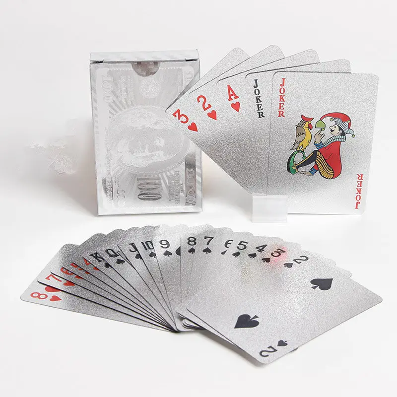 Özel fabrika doğrudan baskılı kişiselleştirilmiş Poker oyun kartı oyun Poker kartları plastik Poker kartı
