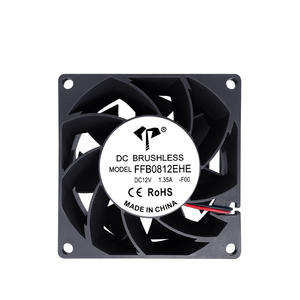 SYD/OEM DC8038 ブラシレス冷却ファン 80x80x38mm 5V/12V/24V DC ボールベアリング <span class=keywords><strong>RPM</strong></span> タコメーター & アラーム サーバー用 - Product Image 1