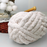 Fil chenille jumbo épais de haute qualité pour tricot à la main, super chaud, 240 grammes/rouleau, 25 mètres, 8 onces, coton d'Asie