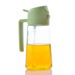Spruzzatore d'Olio in Vetro 2 in 1, Dispenser per Olio da Cucina, Bottiglia <span class=keywords><strong>Spray</strong></span> Premium per Alimenti con Controllo Porzioni per Insalata, Frittura, Barbecue - Product Image 5
