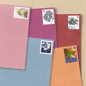 Estampillas Postales Vintage 2015 con Diseño de Rosas, Estampillas Permanentes para Envíos, Hoja de Estampillas Postales de EE. UU., Pegatinas para Correo - Product Image 1