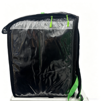 Grand sac isotherme imperméable pour moto, sac à dos de livraison personnalisé en aluminium pour repas à emporter