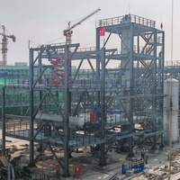 Plateforme industrielle en acier avec support de tuyauterie, en acier au carbone Q355B avec revêtement anticorrosion, fournie directement par l'usine