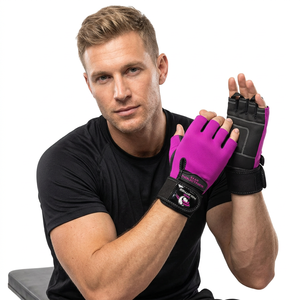 Meilleure qualité antidérapant demi-doigt respirant haltérophilie Fitness gants hommes femmes haltérophilie sport Gym gants - Product Image 1