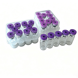 ขวดแก้วใสความโปร่งแสงสูงพร้อมฝาสีสันสดใสสำหรับผลิตภัณฑ์ดูแลผิวชนิดผงแห้งแช่แข็ง 10 มล. - Product Image 4
