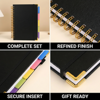 Carnet de notes A5 transfrontalier pour étudiants et professionnels, spirale créative, style coréen, avec spirale latérale, carnet de notes et bloc-notes