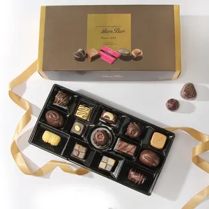 フレキソグラフィイエローチョコレートボックスキッズギフト食品包装ボックスチョコレートキャンディー用