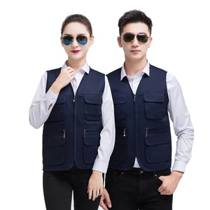 Gilet de sécurité haute visibilité personnalisé unisexe avec logo, en polyester, imperméable, pour la randonnée en plein air, vente en gros - Product Image 5