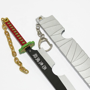 Porte-clés Katana <span class=keywords><strong>de</strong></span> 22 cm, couteau Nichirin <span class=keywords><strong>de</strong></span> Tengen Uzui, modèle d'arme <span class=keywords><strong>de</strong></span> personnage d'anime Demon Slayer pour la décoration - Product Image 3