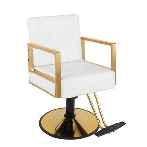 Silla <span class=keywords><strong>de</strong></span> barbería profesional con cojín suave y materiales <span class=keywords><strong>de</strong></span> silicona y plástico <span class=keywords><strong>de</strong></span> polipiel negra <span class=keywords><strong>para</strong></span> peluquería - Product Image 5