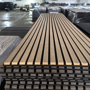 Akupanel North America 2400*600 <strong>Sound</strong> <strong>Proof</strong> Wall Slat Wood Nature Veneer Acoustic Wood Slatted Wall Acoustic <strong>Panels</strong> for Interior - Product Image 1