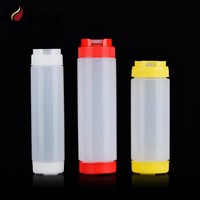 240ML 360ML 450ML 500ML 680ML Vide En Plastique PE Ketchup Mayonnaise Distributeur Squeeze Needle Chili Salade Sauce Chaude Confiture Bouteille