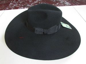 Chapeau haut de forme classique R123 100% laine, large bord 17CM, pour décontracté, fête, scène, mode, style jazz - Product Image 3