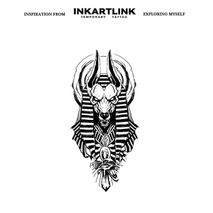 Adesivi per Tatuaggi INKARTLINK, Tatuaggi Temporanei su Carta, Anubis Egiziano, Impermeabili, Ecologici, Lunga Durata 15 Giorni, Confezione Convenienza - Product Image 3