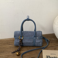 Sac bandoulière carré portable léopard de luxe léger pour femme, nouvelle collection automne 2025, tendance, avec coutures originales et style affirmé