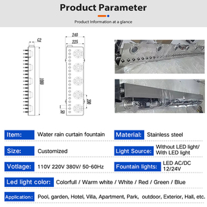 Rideau d'eau personnalisé <span class=keywords><strong>fontaine</strong></span> aménagement paysager LED rideau d'eau <span class=keywords><strong>piscine</strong></span> cascade <span class=keywords><strong>fontaine</strong></span> <span class=keywords><strong>pour</strong></span> jardin <span class=keywords><strong>piscine</strong></span> décorative - Product Image 3