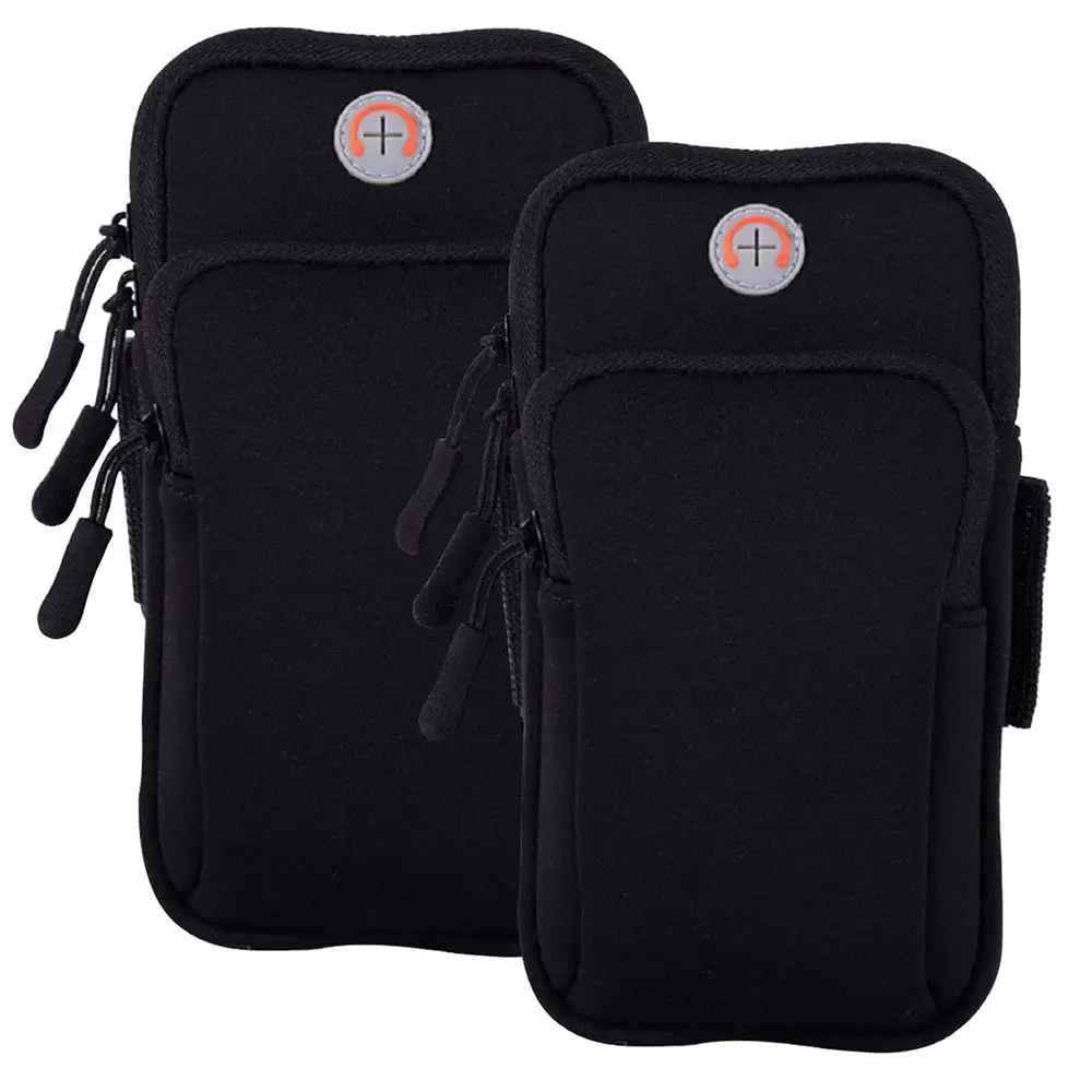 2Pack Running Mobile Phone Bags Waterproof Armband Sleeve Mobile Phone Bags Cases For IPhone 13 12 11 Pro Max Xr/Galaxy S21 S20